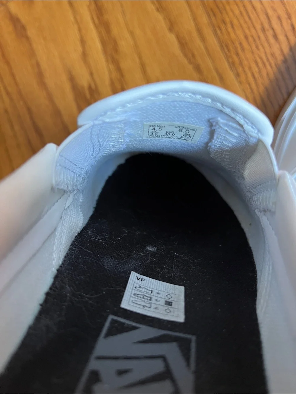 Vans White synthetic leather Slip-On Loafers
